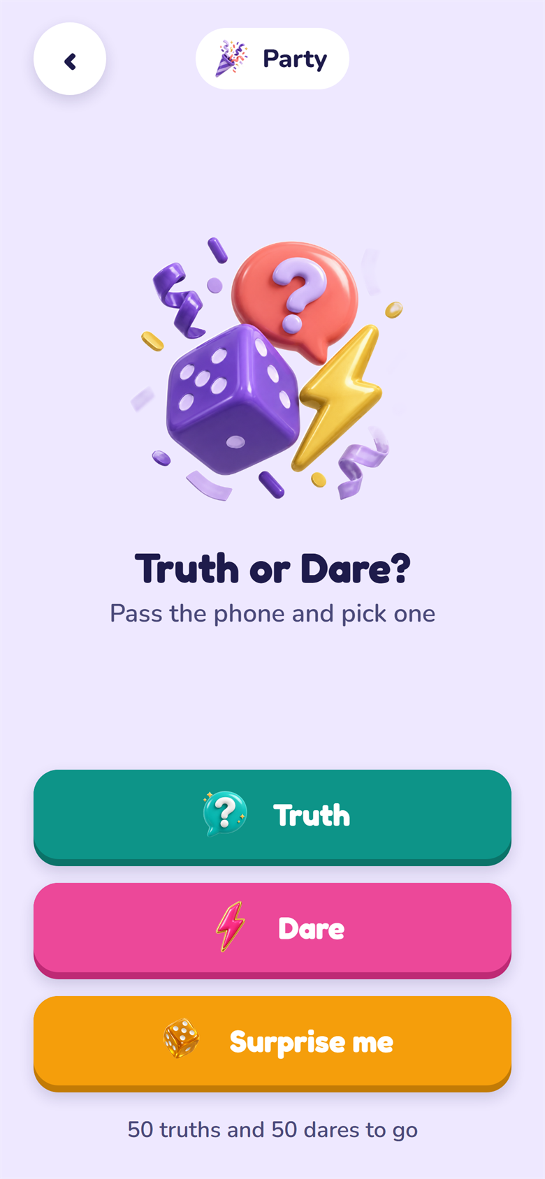 Classic edition: Truth, Dare or Surprise me