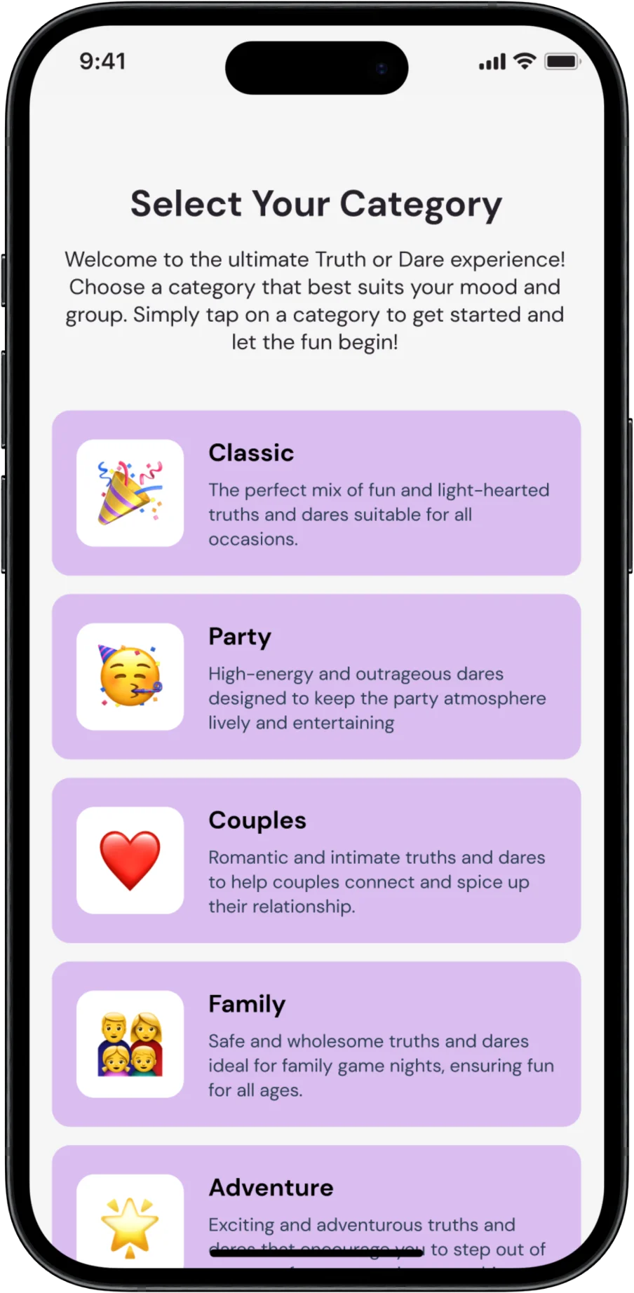 App screenshot
